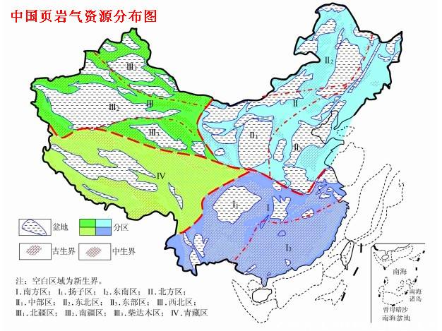 中国页岩油分布图图片